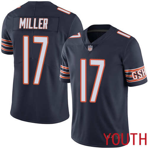Chicago Bears Limited Navy Blue Youth Anthony Miller Home Jersey NFL Football #17 Vapor Untouchable->women nfl jersey->Women Jersey